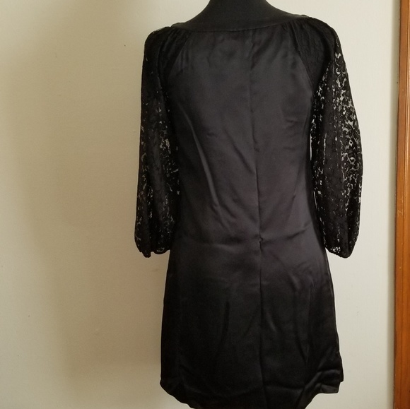 Alice & Trixie Black Silk Dress - Picture 2 of 4